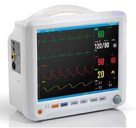12.1 inch TFT LCD Display Patient Monitor with 6 Standard parameters ECG, RESP, NIBP, SPO2, 2-TEMP, PR/HR